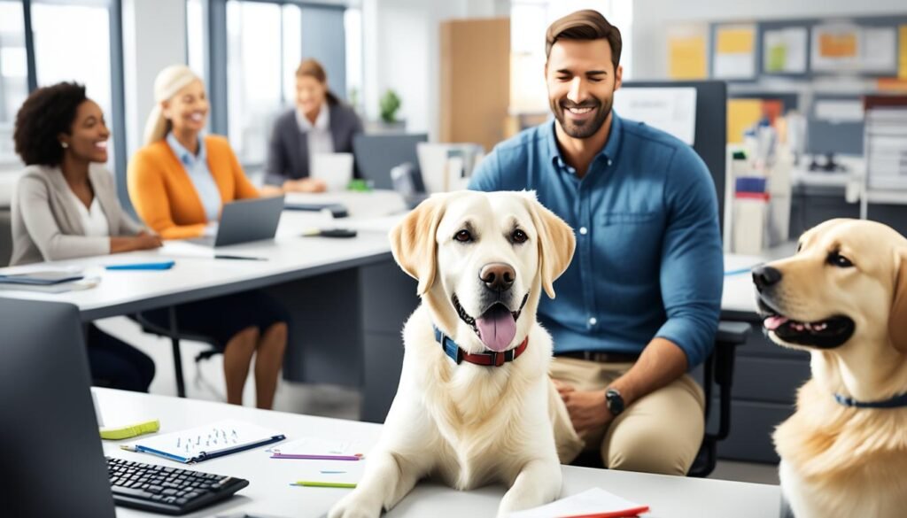 Soziale Kompetenz von Hunden im Büro