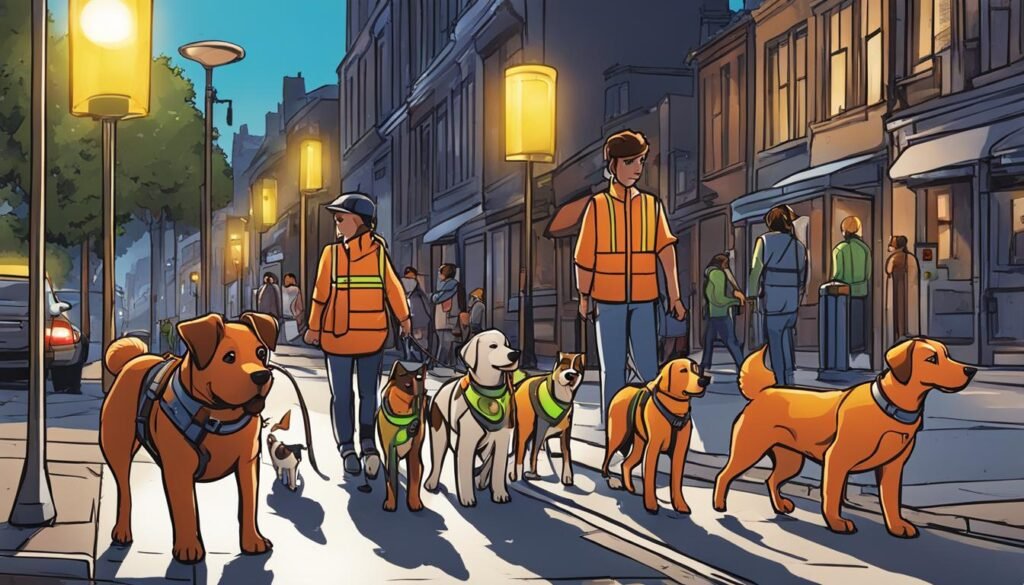 Verkehrssicherheit mit reflektierenden Accessoires für Hunde