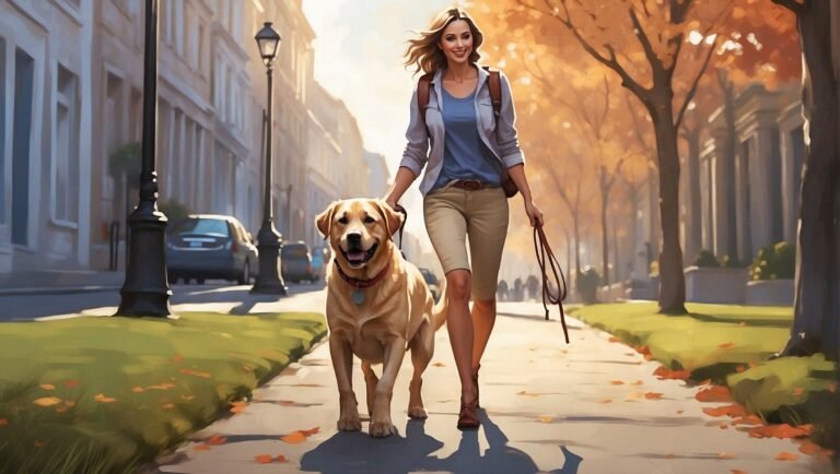 hund zieht an der leine